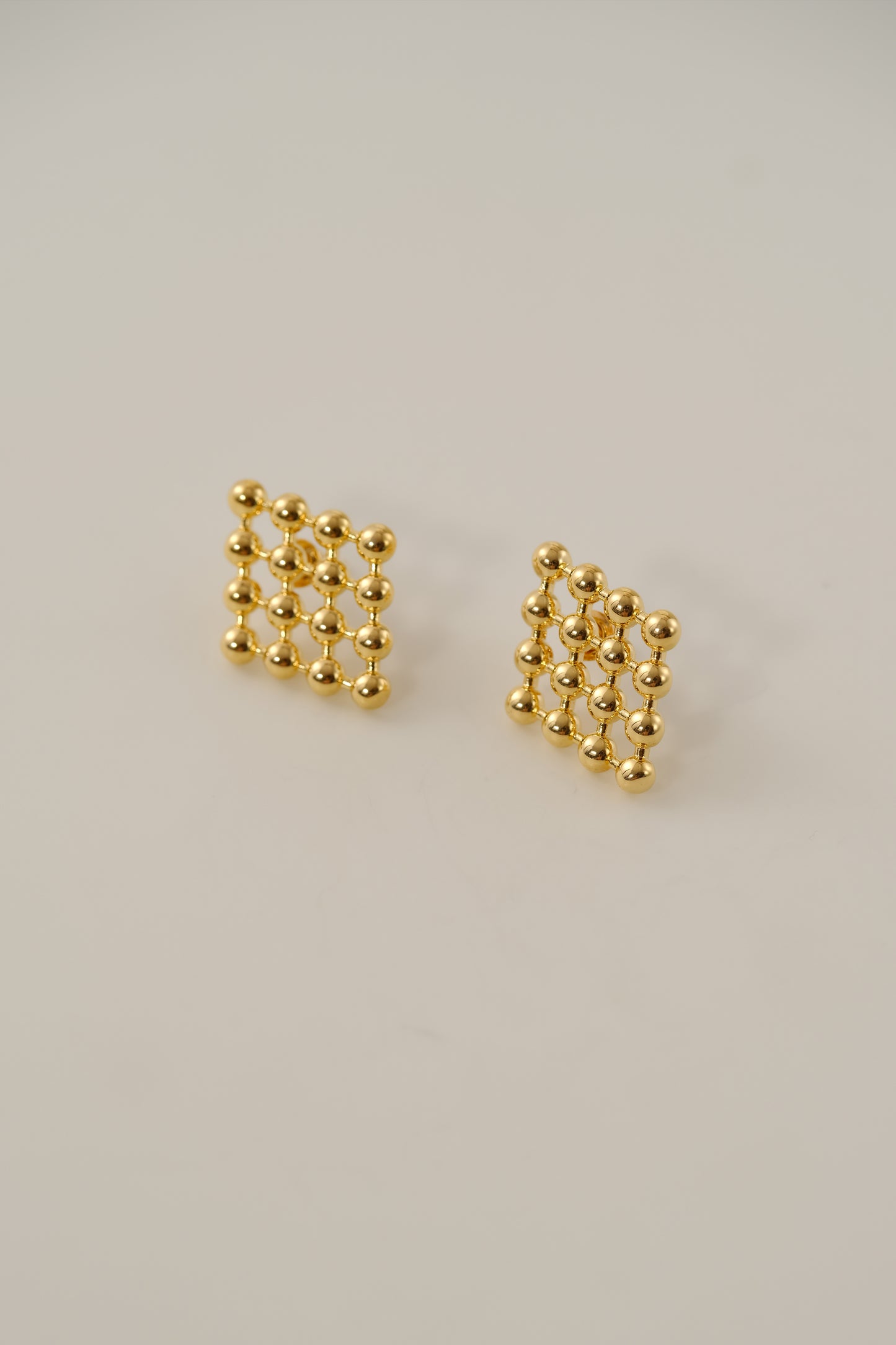 Bright Star - 18ct gold-plated brass earrings