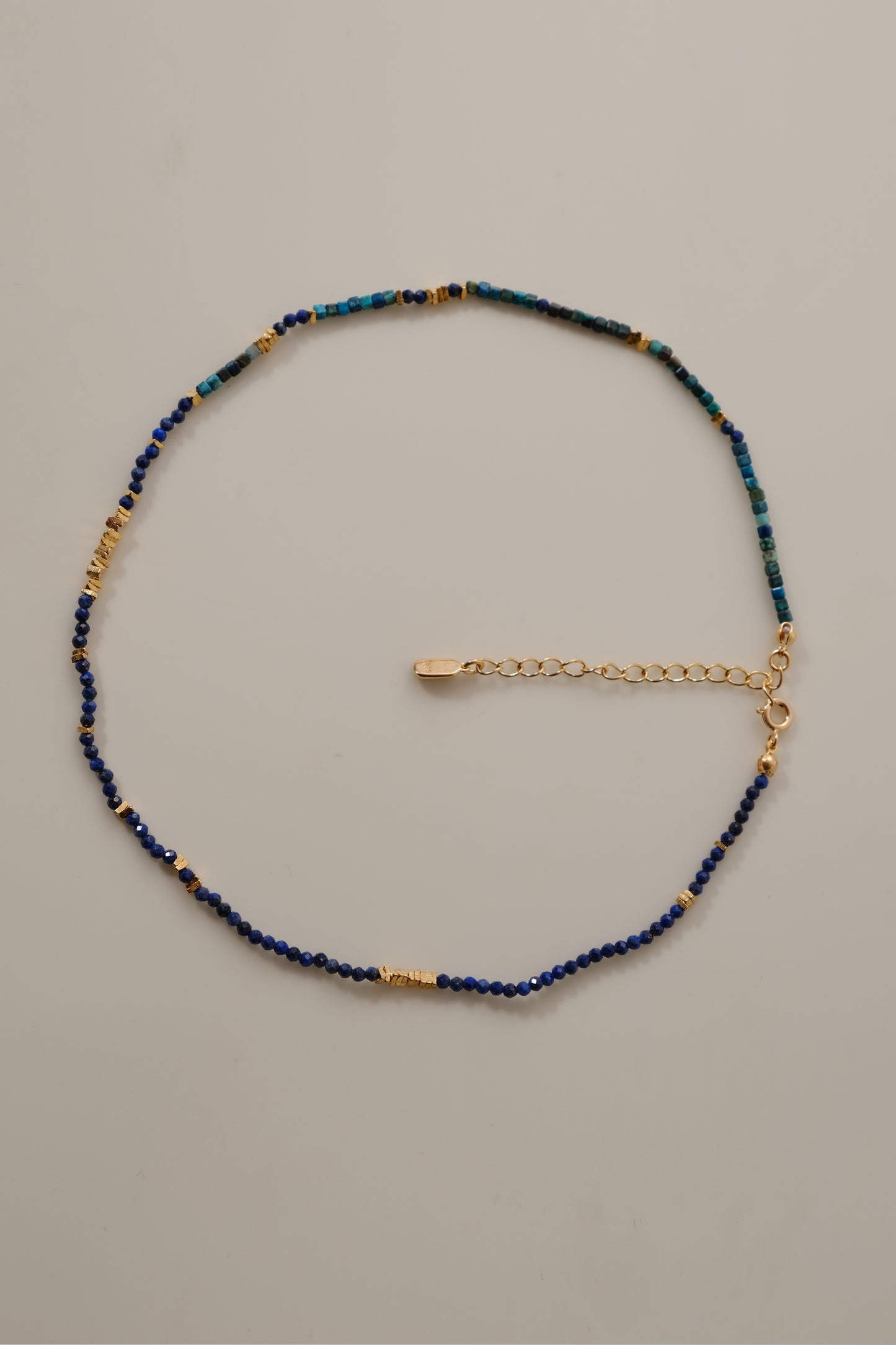 Rhone starry sky - 925 silver, phoenix lapis lazuli necklace